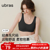 ubras【虞书欣同款】小奶皮云朵隐形无尺码内衣女粉底液文胸透气无痕 【经典】黑色 均码 【新背勾】100-130斤/A-C杯