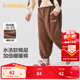 巴拉巴拉童装儿童长裤男童女童宝宝束脚裤子秋冬宽松百搭休闲裤 咖啡50893 120 cm