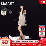 思加图【杨幂同款】冬季新款火星电音马丁靴加绒厚底短靴女靴ESE02DD5 火星咖（单里） 37