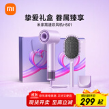 米家高速吹风机H501挚爱礼盒温柔小飓风 小米负离子护发吹风筒大功率 送女友礼物推荐 初晴紫