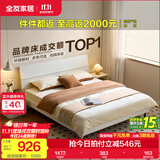 全友家居现代简约高箱储物收纳床主卧1.8米x2米双人大床家具政府补贴 【暖白色 | 高脚】床+床头柜G*2 1.8x2米【爆款+性价比超高】