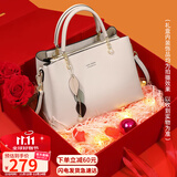 viney牛皮包包女包斜挎妈妈包中年单肩手提大包生日礼物高端送女友母亲