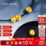 谢瑞麟（TSL）黄金转运珠足金路路通简约猫眼串珠不含手绳YS009 计价类（工费140元） 约0.15g