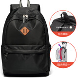 第九城（V.NINE）双肩包男士电脑包14英寸大容量背包防泼水学生休闲运动书包女黑色