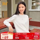 361°卫衣女秋冬季加绒外套运动休闲圆领长袖套头衫上衣662344801D-1
