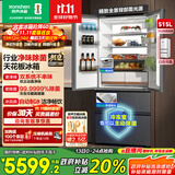 容声方糖515机皇双净双系统法式多门四开门超薄零嵌入式电冰箱家用自动制冰BCD-515P60FZNAD灰国家补贴