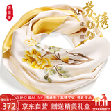 织锦楼真丝丝巾女桑蚕丝苏州手工刺绣围巾送礼苏绣丝绸外搭小披肩礼盒装