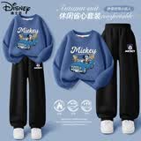 迪士尼（Disney）童装潮酷帅气男童套装2026春季新款时尚百搭儿童秋装男孩运动衣服