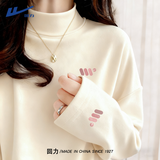 回力打底衫女2026新款春秋加厚内搭洋气半高领打底衣绒德女士长袖上衣