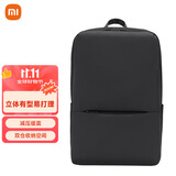 小米（MI）经典商务双肩包简约商务笔记本电脑背包男女学生书包黑色