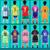 拉什福德（Rashford） 儿童足球服套装男女定制球衣班服队服梅西C罗足球亲子球衣套装 巴西套装 （10号内马尔） 24码 (135-145cm55-65斤)