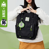 森马双肩包女罗小黑大容量背包电脑包开学新学期【黑色】105223153016