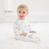 英氏（YEEHOO）婴儿衣服新生儿连体衣男女宝宝100%精梳棉婴幼儿居家爬服四季款