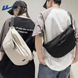 回力（Warrior）斜挎包男士大容量学生情侣胸包休闲运动骑行腰包小背包单肩挎包女