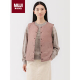 无印良品（MUJI）女式 轻量羽绒便携式 背心  烟熏粉色5A M