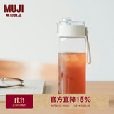 无印良品（MUJI）共聚酯 便携水杯高颜值透明水杯运动水杯 透明 550ml
