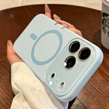 蓝妮子适用 苹果18promax手机壳 iphone18pro max手机壳苹果17pro手机壳苹果17promax手机壳磁吸液态硅胶 相机按键全包【远峰蓝】自带镜头膜 苹果17ProMax