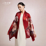 上海故事【升级加密30%】真丝丝巾100%桑蚕丝高档礼盒围巾送妈妈生日礼物