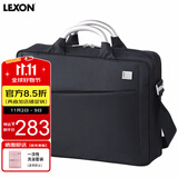 乐上（LEXON）电脑包手提单肩包男士商务苹果笔记本包14英寸简约出差公文包蓝黑