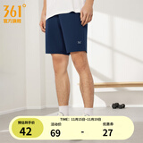 361°运动短裤男2025年新款夏季速干吸湿五分裤透气弹力男裤 【男款】暗夜蓝【4725】 L