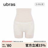 ubras高腰收腹提臀裤压缩塑身裤束腰修身女士内裤女燕麦奶三分裤L