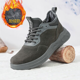 回力（Warrior）棉鞋男冬季保暖加绒棉靴休闲高帮软底马丁靴 WBN-3187 灰色 42