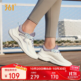361°运动鞋女秋季网布透气健身轻便休闲厚底慢跑步鞋子女682232210-5