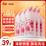 蔬果园元气白桃香氛洁厕灵 除臭留香高效除菌除垢护釉亮洁 500g*5