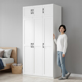 金经金属钢制北欧衣柜主卧室家用铁艺儿童衣柜出租房环保铁皮衣橱长1.2米