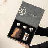 八千行纯钛旅行茶具便携式高档户外露营快客杯套装泡茶器全套生日礼物男