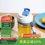 乐扣乐扣（LOCK&LOCK）磁弹杯 玻璃水杯泡茶杯磁吸茶水分离杯子男女户外便携 550mL深蓝