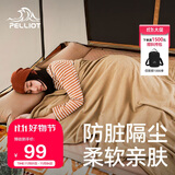 伯希和（Pelliot）户外睡袋秋冬季成人露营隔脏抓绒内胆加厚保暖毯子16003003焦糖色