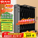 先锋（SINGFUN）取暖器 取暖电器 电油丁热浪油汀 电暖器 电暖气片烤火炉 大面积电暖炉 15片电热油汀DYT-SS15