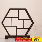 容山堂 颐阁实木茶杯架子茶具收纳架茶具架茶壶架茶宠小博古架鸡翅木 鸡翅木博古架-静谧