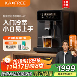 咖啡自由（KAxFREE）【政府补贴】冷萃咖啡机全自动意式家用全自动咖啡机研磨一体 蒸汽打奶泡 A2 墨黑