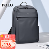 POLO双肩包男士旅行背包男学生书包男15.6/16英寸电脑包男商务出差包