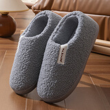 俞兆林（YUZHAOLIN）棉拖鞋男女冬季棉鞋包跟棉拖鞋保暖家居棉拖鞋 YZL1903 灰色