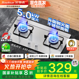 荣事达（Royalstar）煤气灶双灶家用燃气灶液化气 5.0kW液化气嵌入式台式灶具 不锈钢灶台 JZY-298G-3