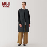 无印良品（MUJI）女式 轻量羽绒便携式 长款背心 马甲马夹女款冬季 BD0Z9A4A 黑色 M (160/84A)