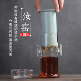 琦轩源 白瓷茶壶 中国白羊脂玉瓷带过滤功夫茶具沏茶壶中秋节礼盒装 汝窑红茶泡 200ml