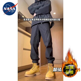 nasawassup美式机能冲锋裤春夏配马丁靴的裤子加绒束脚防水户外工装潮流裤 RK03【加绒】黑色-HMFS M 【建议80-100斤】