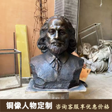 铜像人物定制纪念父母亲人名人铸铜头像雕塑定制人像泥塑像铜雕厂 铜像定制十二