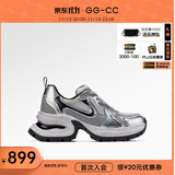 GG-CC【明星同款】月落星河银色厚底老爹鞋女百搭秋季新款G23X4317 银色 皮面 38