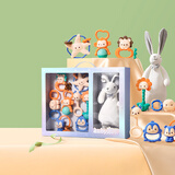 澳贝（auby）婴幼儿童玩具牙胶手摇铃新生儿礼盒+兔子安抚巾毛绒玩偶满月礼物