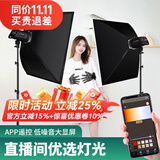 摄影怪兵器 LG-180PRO遥控直播补光灯摄影打光直播间柔光太阳灯常亮儿童拍照视频人像主播服装器材双柔光箱