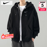 耐克（NIKE）外套男士 25冬季新款运动服装防风休闲衣连帽开衫卫衣透气夹克 柔软毛圈/全棉亲肤/晒图退5 XL 【180】体重150~170斤左右