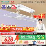 好太太（Hotata） 电动晾衣架智能自动升降晒被阳台晾衣架室外衣服架伸缩晾衣杆 【46孔大晒量】D11-Z白色