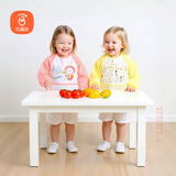 Babyprints儿童罩衣婴儿吃饭围兜宝宝围嘴防水反穿衣口水兜长袖两件萌兔旅行