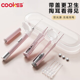 COOKSS儿童挖耳勺发光掏耳朵神器充电款耳镊新生儿可视高清采耳3件套