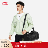 李宁单肩包男女同款训练系列桶包可斜挎旅行包 黑色-2 F